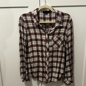 Sanctuary Plaid Button-Up Shirt